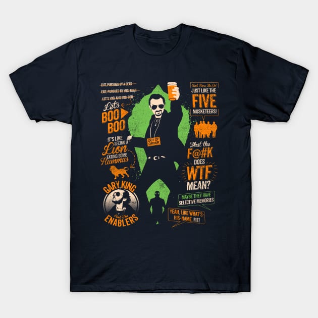 The World's End Quotes T-Shirt by TomTrager